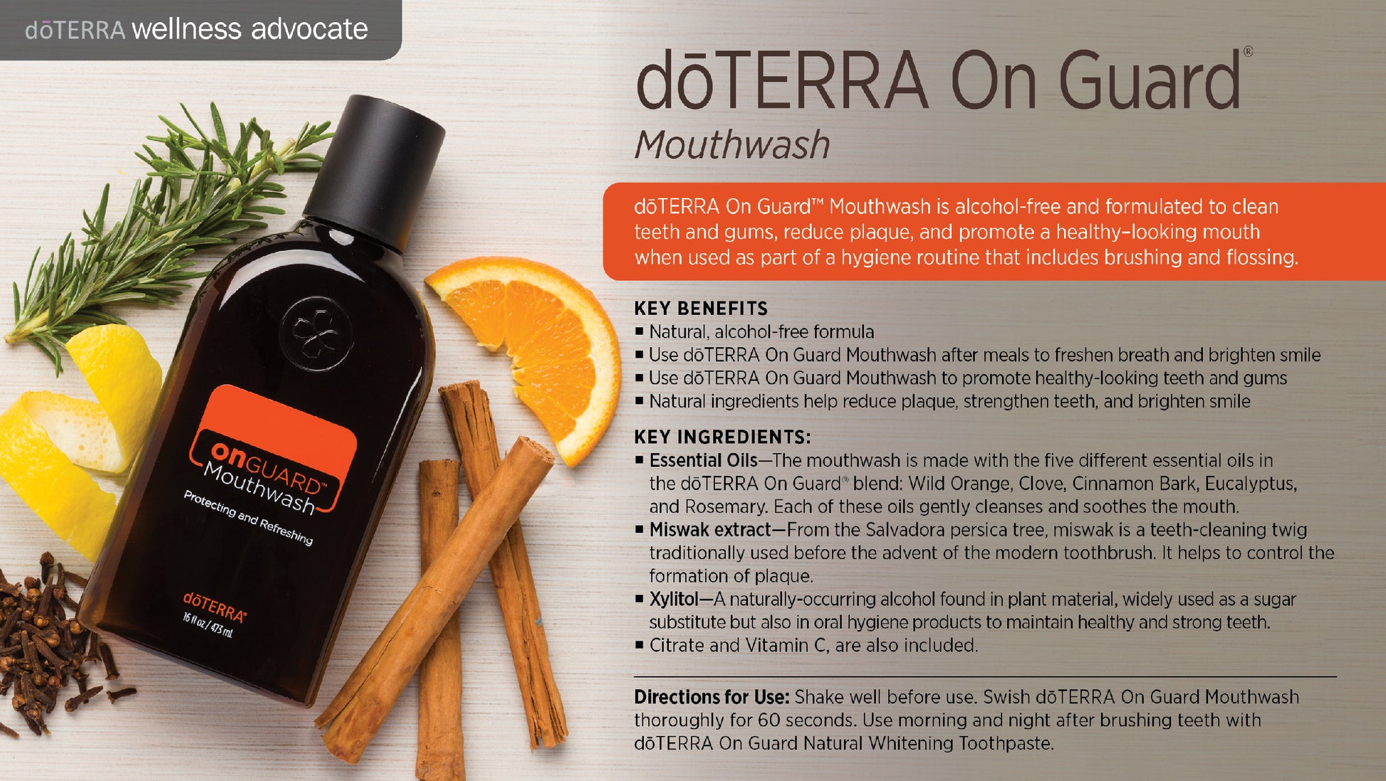 wa On Guard mouthwash