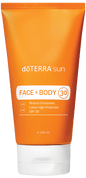 doTERRA sun mineralische Sonnenschutz Creme arcra und testre