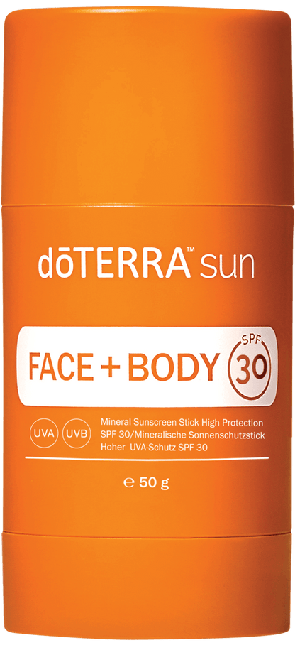 doTERRA sun mineralische Sonnenschutz stift arcra und testre